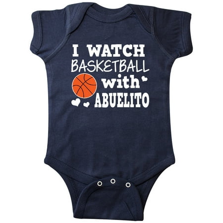 

Inktastic I Watch Basketball with Abuelito Gift Baby Boy Bodysuit