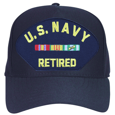 U.S. Navy Retired with Vietnam Ribbons Ball Cap