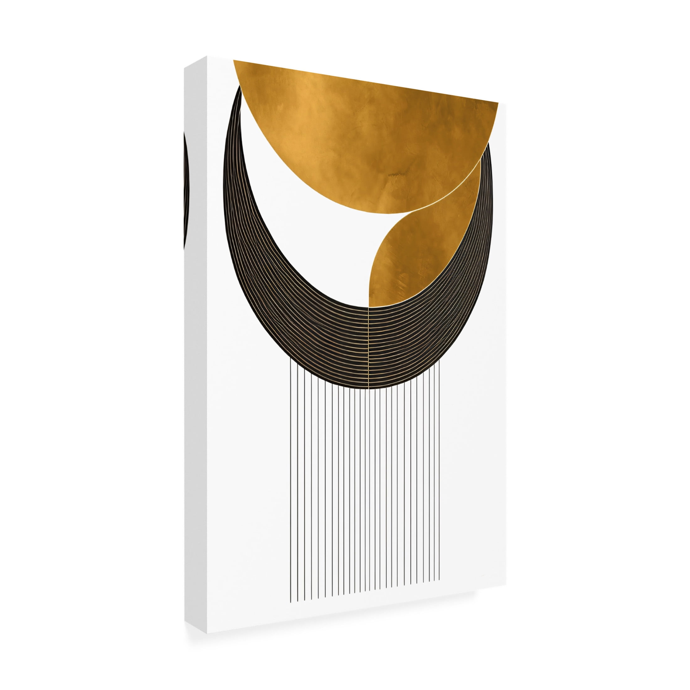 Canvas Wall Art - Ray Heere 'Mid Century Abstract Painting 24' Wall Art for Living Room, Bedroom, or Office Décor by Trademark Fine Art - 12 x 19 Inches