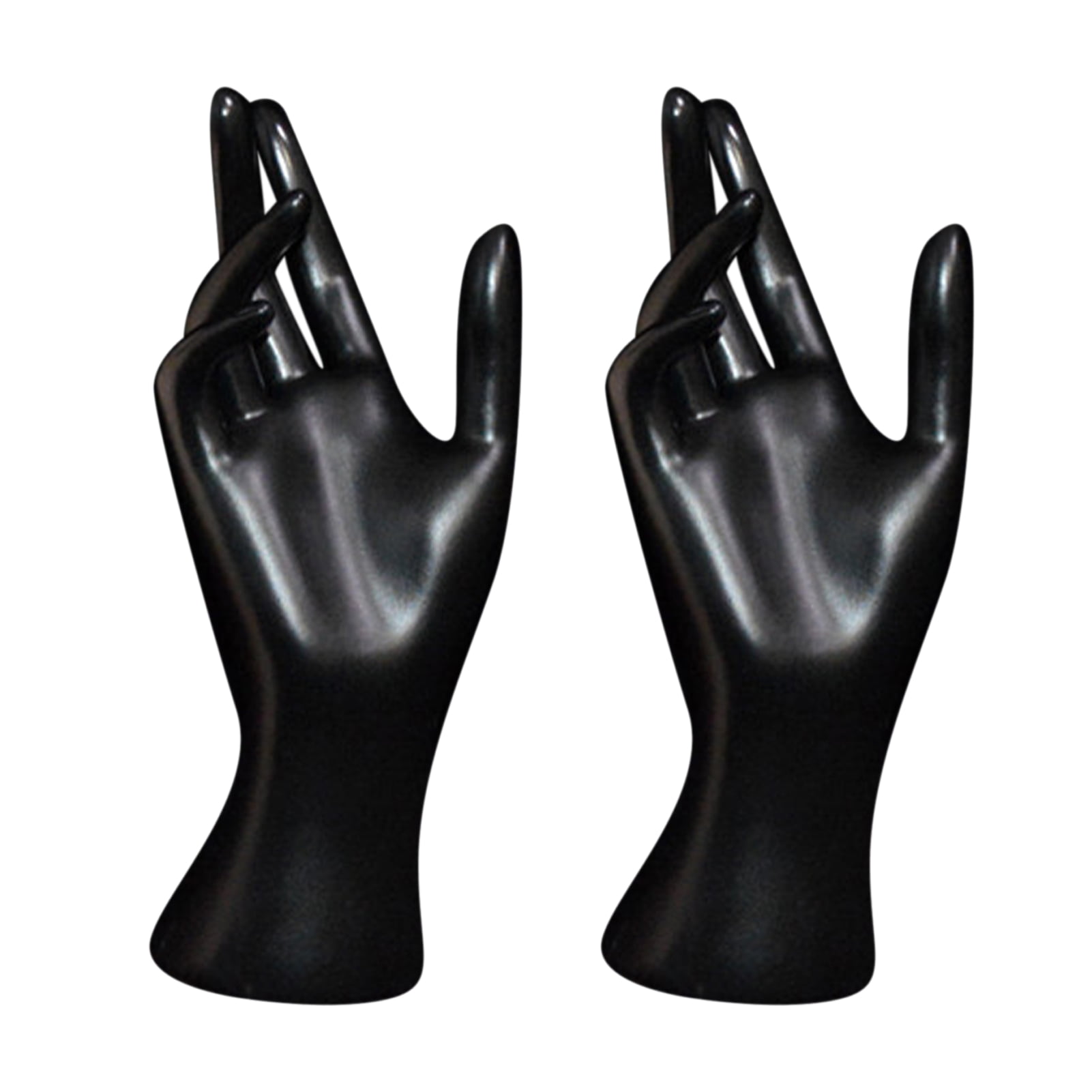 2Pcs PVC Mannequin Hand Jewelry Necklace Gloves Display Stand Holder Manikin 