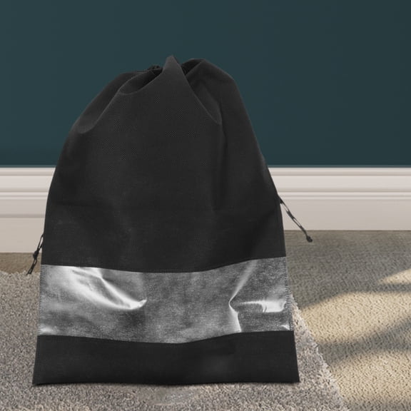 HOMEMAXS  10 Pcs Travel Shoe Bags for Women Holds and Daily Use Black