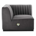thumbnail image 2 of Conjure Channel Tufted Performance Velvet Right Corner Chair, 2 of 4