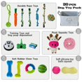 thumbnail image 2 of Juguetes masticables para cachorros MRSOHRET, 20 unidades, para la dentición, con cuerda y peluche, 2 of 6