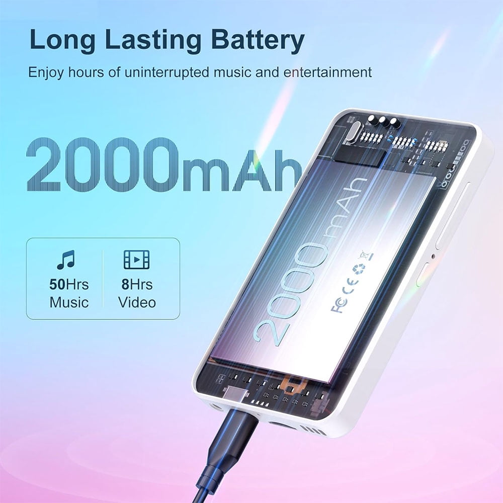 MECHEN H1 Pro MP3 Player with Bluetooth and Wifi, 4" Full Touch Screen Music Player with Spotify, Deezer, Audible, Browser, Up to 512GB