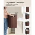 thumbnail image 4 of 150L Laundry Hamper with Lid Bamboo Laundry Basket Removable Machine Washable with Handles for Laundry Room Bedroom Chestnut Brown, 4 of 6