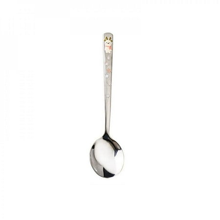 

1Pcs Tea Spoon Dessert Ice Cream Stainless Steel Spoons Stirring Coffee Spoon Kitchen Accessories Flatware