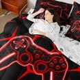 thumbnail image 4 of Castle Fairy Boys Girls Video Game Bedding Comforter Set,Teens Gamepads Full Bedding Set, 4 of 8