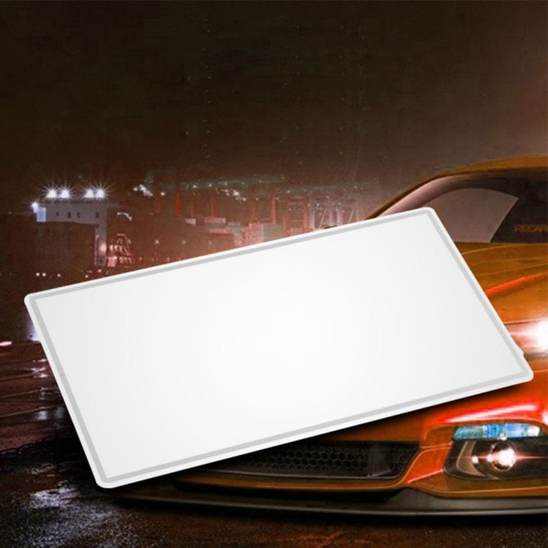 Car Interior Mirror Sticky Adhesive Back Stainless Steel Visor