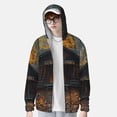 thumbnail image 2 of Vsdgher Chemises à Capuche Imprimé Rustique Cabane Automne Forêt pour Hommes Femmes, Manches Longues Protection Solaire Pêche pour Course Natation-Moyen, 2 of 7
