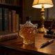 thumbnail image 5 of Botella De Vidrio 1Pcs Wolf Head Pattern Glass Bottle 5.51x5.13" Portable Whiskey Decanter High Borosilicate Glass with Sealing Stopper for Home Bar Decor and Gift Giving JASKFLY, 5 of 6