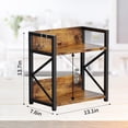 thumbnail image 6 of Linqz 2-Tier Kitchen Counter Shelf Organizer, Multifunctional Coffee Bar Station & Spice Rack for Countertop, Rustic Brown, 6 of 8