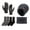 Gray, variant on Winter Beanies Gloves Scarf Sock Sets for Men Fleece Lined Skull Cap Neck Warmer Touch Screen Gloves and Thicken Socks Set, Navy