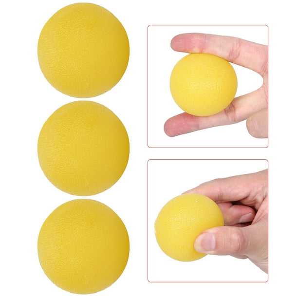 Pelota para ejercitar los dedos, 3 piezas, pelota de agarre manual, pelota de agarre manual, pelotas para ejercitar las manos, instalación sin esfuerzo