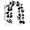 thumbnail image 3 of Gothic Halloween Decor, 79 Inch Black Halloween Garlands, Artificial Fall Leaves White Pumpkin Decor, Spooky Halloween Decor for Indoor Mantel Door Wall Home Party, 1 Pack, 3 of 6