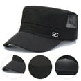 thumbnail image 4 of Sport Cap Mesh Hole Solid Color Flat Top Peaked Hat for Women Girls, 4 of 7
