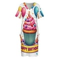thumbnail image 6 of Cupcake, Balloons, Happy Birthday Loose Pocket Dress Dresses Summer Summer Dresses for Women, 6 of 9