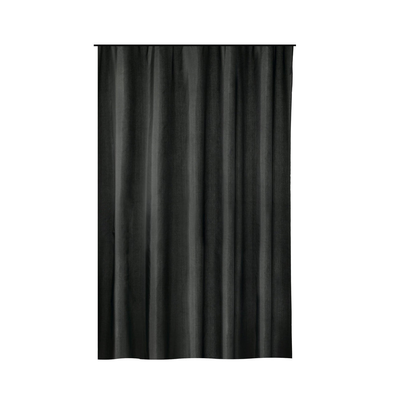 Gamma Extra Long Shower Curtain 78 x 72 Inch Black Fabric - Walmart.com