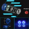 thumbnail image 2 of Luz de advertencia LED inalámbrica universal para puerta de coche (4 unidades), luz de seguridad, luces estroboscópicas para anticolisión trasera (azul), 2 of 4