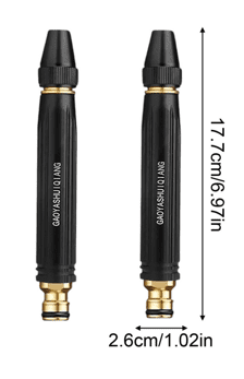 2PCS High Pressure Water Nozzle, High Power, 1 Set with 2 Hose Clamps, for Home Garden Cleaning Car Washing