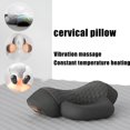 thumbnail image 6 of Electric Pillow Massage Neck Hump, 3-in-1 Heated Pillow Traction Massager, Heated Neck Support Memory Foam Pillows (Gray), 6 of 16