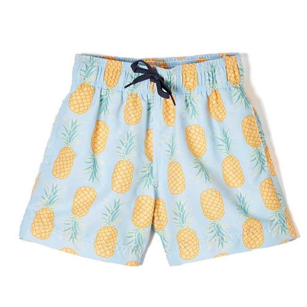 boys pineapple swim shorts