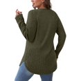 thumbnail image 4 of fatyb Women's Fall Winter Tunic Tops Basic Knit Long Sleeve Soft Sweater Lightweight Pullover Shirts, 4 of 6