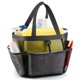thumbnail image 1 of LOYEE Carrito de ducha de malla portátil para dormitorio universitario, artículos esenciales con 8 bolsillos, bolsa de ducha para playa, natación, gimnasio, viajes, baño (negro), 1 of 1