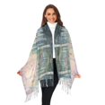 thumbnail image 3 of FORMRS Womens Scarf Winter Soft Long Big Warm Shawls Wrap Tassel Scarves, Night Deer, 3 of 9