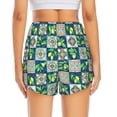 thumbnail image 4 of Haiem Lemon and Leaves Women's 2 in 1 Running Shorts - Lightweight Athletic Workout Gym Yoga Breathable Sports Shorts Liner with Phone Pockets-Small, 4 of 9