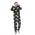 thumbnail image 2 of WXLWZYWL Family Halloween Pajamas Matching Sets Pullover Hoodies & Long Pants Halloween Skeleton Pajamas Funny Zipper Hooded Jumpsuit Pjs Matching Onesie Halloween Costumes, 2 of 5