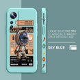 thumbnail image 3 of Case For Xiaomi 13 12 12S 11 11T 10 10S 9 8 Pro Ultra Lite Colour Simple Liquid Silicone Case Stylish Luxurious Space Astronauts, 3 of 5