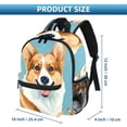 thumbnail image 2 of Corgi Dog Cute Book Bag with Adjustable Shoulder Strap, Large Capacity, Printed Design - Cute Accessories Backpack, 2 of 6