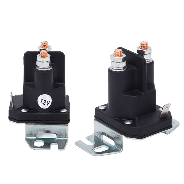 555375GS, Relé del Solenoide de Arranque sensible de 12v resistente de metal de Alta Precisión Exquisito Mano de Obra 2 Terminales para Cortacésped Del Césped