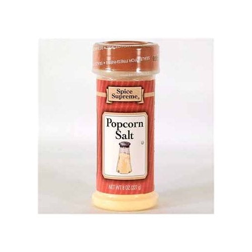 Spice Supreme popcorn salt, 8oz. plastic shaker