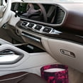 thumbnail image 7 of Round Car Trash Can 7×5.9in Waterproof, Durable, Not Easy To Fade, Easy To Install And Disassemble To Prevent Interior Pollution Darkmagenta Geometric Patterns_1, 7 of 7