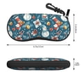 thumbnail image 2 of KLL Christmas Snowman Gift Print Eyeglass Case for Men & Women's Classy Travel Eyewear Holder Case Zipper Eyeglasses Case With Hook, 2 of 6