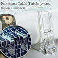 thumbnail image 3 of Xingzhi Fiable Nappe Pince Tenir sur Serré à Nappe Durable et Durable ABS Nappe Clips Pinces de Table Transparent 2PCS 1Set, 3 of 6