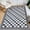 Black Gray, variant on HIWEAVER Camel 9' x 12' Neutral Plaid Area Rug for Living Room Washable Non Slip Modern Checked Indoor Carpet for Bedroom Decor Low Pile Farmhouse Floor Cover