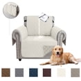 thumbnail image 1 of CHUANK 100% Waterproof Couch Covers Non-Slip Sofa Cover with Elastic Straps&Silicone Backing Furniture Protector Covers Sofa Slipcovers for Kids Pets Dogs  Gray  Sofa (Three-couch Sofa), 1 of 9