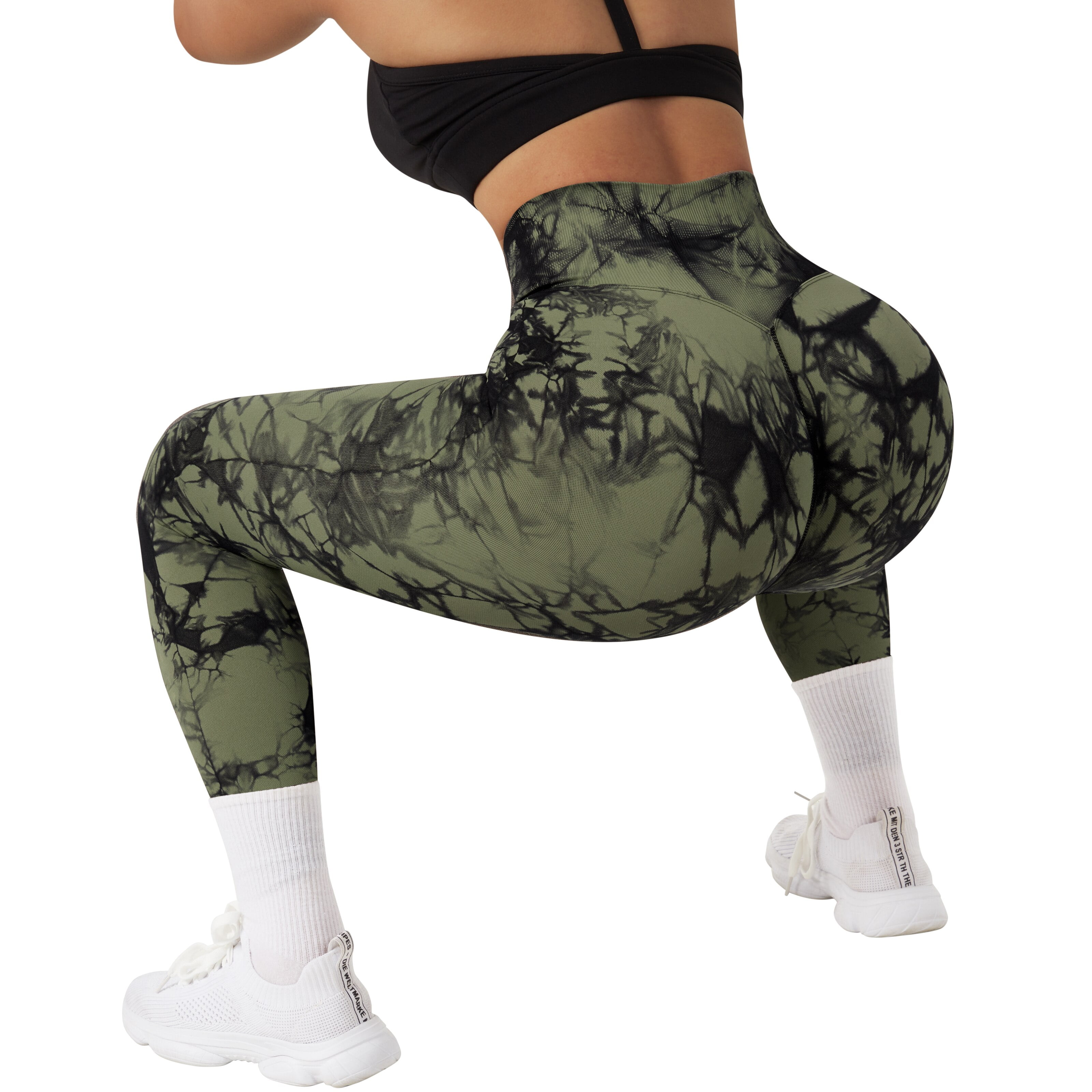RXRXCOCO Women High Waisted Seamless Butt Lifting Leggings Workout