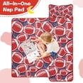 thumbnail image 4 of Red Footballs on Blue Pattern Toddler Nap Mats for Kids Preschool,Sleeping Mat Bag or Kids,Toddler Sleeping Bag,Toddler Nap Mat or Daycare, 4 of 6