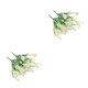 thumbnail image 4 of Paquete de flores artificiales Naiovety crisantemo salvaje simulado ramo Blanco 2Conjunto, 4 of 6