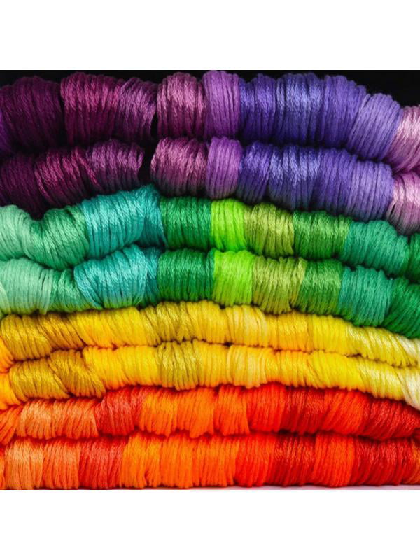 Lot 100 Multi Colorful Cross Stitch Floss Cotton Thread Embroidery Sewing Skeins 