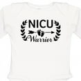 thumbnail image 4 of Inktastic Nicu Warrior with Arrow and Baby Footprints Boys or Girls Long Sleeve Baby Bodysuit, 4 of 5