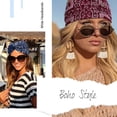 thumbnail image 6 of CHENjy Turban Wraps Headbands For Women, Multicolor Boho Headbands, Elastic Printed Knotted Headband, Non Slip Sport Hair Wrap, Practical Cloth Hair Accessory for Daily Fashion Dressing, 6 of 7