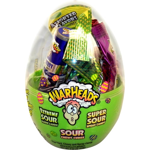 Warheads Sour Candy Assortment Easter Egg Candy, 5.22 Oz.