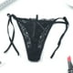 thumbnail image 5 of Tanga Sexy para mujer, bragas florales transparentes, ropa interior suave con lazo lateral, lencería de encaje transparente, 1 piezas, 5 of 5