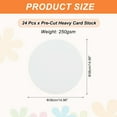 thumbnail image 2 of 24 Pcs Circle Card Stock, 15 Inch Cardstock Paper Circles for Craft, White, 2 of 7