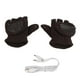 thumbnail image 1 of Guantes calefactores USB con doble calefacción, de medio dedo, lavables y calientes, para portátil, color negro, 1 of 14