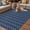 Blue, variant on Pink Geometric Outdoor Rug for Patio/Deck/Porch, Non-Slip Large Area Rug 6 x 9 Ft, Modern Minimalism Solid Color Striped Indoor Outdoor Rugs Washable Area Rugs, Reversible Camping Rug Carpet Runner